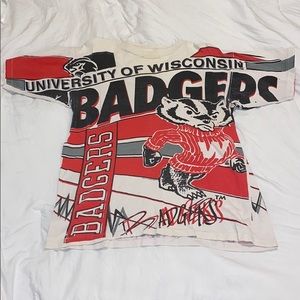 VINTAGE Wisconsin Badgers Tee
